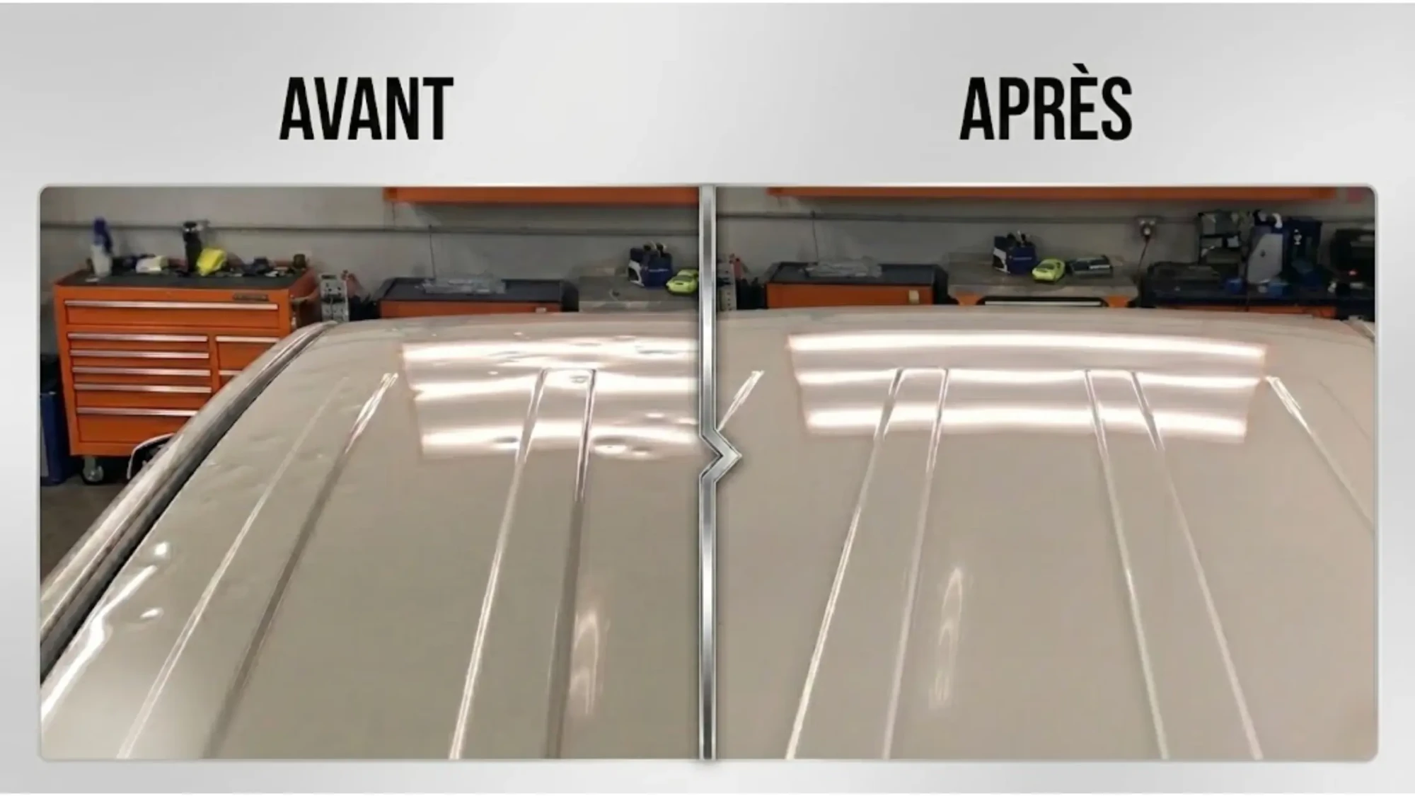 Montage avant apr&egrave;s toit voiture gr&ecirc;l&eacute;e &ndash; ExpertGr&ecirc;le Manche